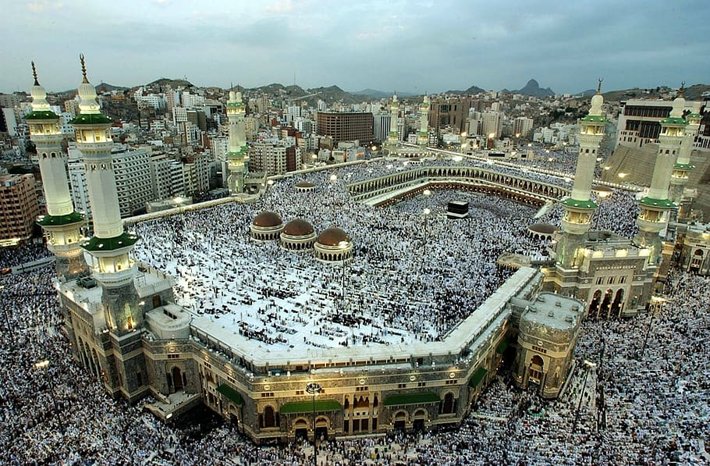 Muslim worshippers surround the Kaaba during the holy month of Ramadan in Makkah, Saudi Arabia (Photo by pxfuel.com, Creative Commons)