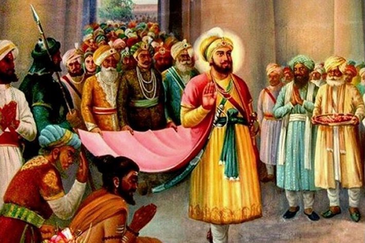 Guru Hargobind Sahib J releasing all 52 Pahari kings from Mughal empire Jhangir (Creative Commons 4.0)